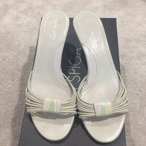 Via Spiga V Tiger pastel sandals
